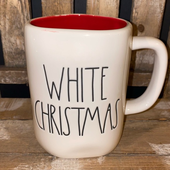 Rae Dunn WHITE CHRISTMAS DOUBLE SIDED ❄️ on the back. 2020 release. - Picture 1 of 4
